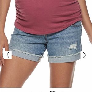 Maternity a:glow Mid Length Boyfriend Shorts